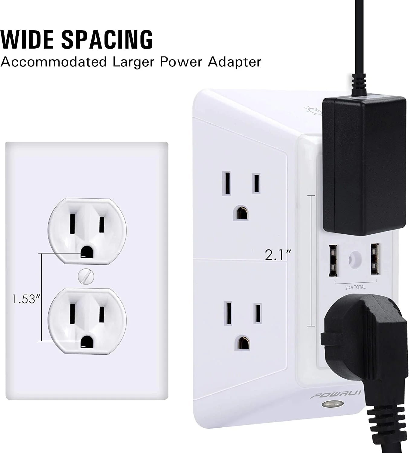 USB Wall Charger, Surge Protector